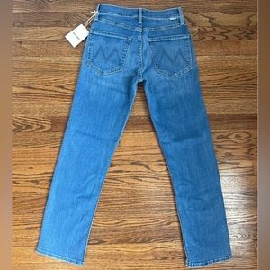NWT MOTHER The Mid Rise Rider Ankle Jeans in Lhasa Love Sz 26